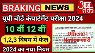 Up Board Compartment Exam 2024  Up Board Compartment Form 2024  Up Board scrutiny Form 2024 [upl. by Eninaej]