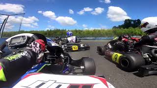 Kartsport Hamilton NZGP Final first 3 laps [upl. by Aicnelav]