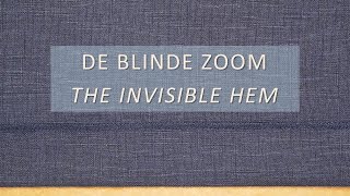 Het naaien van een blinde zoom  Sewing an invisible or blind hem [upl. by Allicirp]