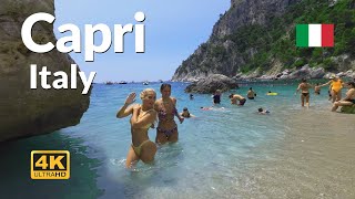 Capri Italy 🇮🇹 Walking Tour 4K Isola di Capri [upl. by Alcot]