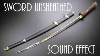 Sword Unsheathed Sound Effect  High Quality [upl. by Sihonn105]