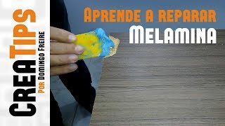 Melamina dañada  Cómo arreglar melamina  REPARACIÓN FÁCIL de piezas de melamina [upl. by Konrad]