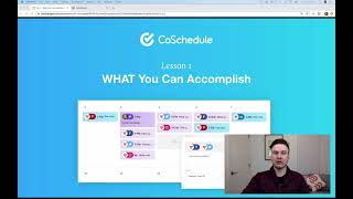 Lesson One What Can You Accomplish With CoSchedule [upl. by Wilber]