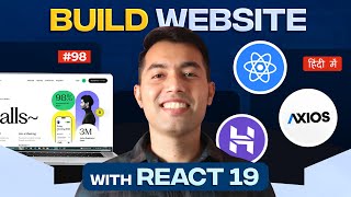 Build a Responsive MultiPage React 19 Website  Dynamic Routes Search Filters Axios API amp Deploy [upl. by Ardnasela]