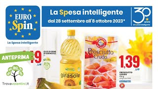 VOLANTINO EUROSPIN dal 28 settembre al 8 ottobre 2023 anteprima [upl. by Iemaj]