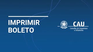 6 Novo módulo financeiro do SICCAU – Imprimir boleto [upl. by Hctub]