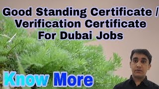 How To Get Good Standing Certificate Verification certificate  Dubai Jobs  Nursing King [upl. by Woodley]