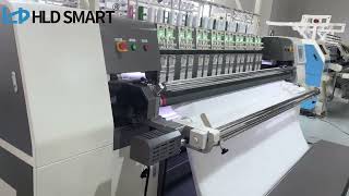 HLD SMARTWT2 automatic multifunctional border quilting machine [upl. by Arehahs]