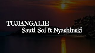 Sauti Sol ft Nyashinski  TUJIANGALIE  Lyrics [upl. by Lananna393]