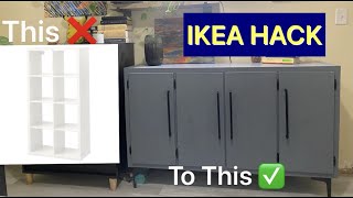 IKEA KALLAX Hack DIY Makeover [upl. by Koziarz639]