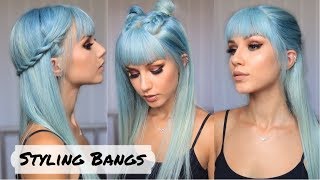 3 Awesome Hairstyles to Try with Bangs [upl. by Sialac]