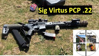 Sig Virtus PCP Air Rifle Review and Move and Plink [upl. by Jahdol]