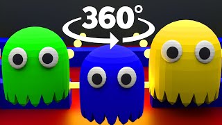 Pac Man 360° Video  Pac man in 360 VR 4K [upl. by Buchalter]