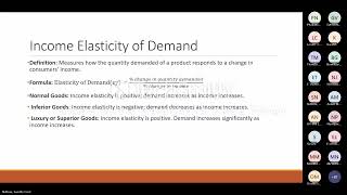 Topic 11 Other Elasticities [upl. by Marinna]