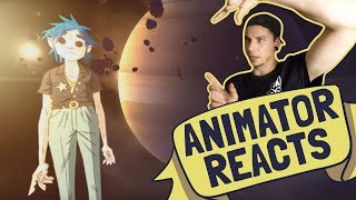 Gorillaz  Saturnz Barz Spirit House 360 Animator reacts [upl. by Christoph]