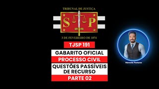 TJSP 191 Análise das questões passíveis de recurso Parte 02 [upl. by Pearse290]