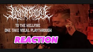 LORNA SHORE TO THE HELLFIRE ONE TAKE VOCAL REACTION [upl. by Wagoner]