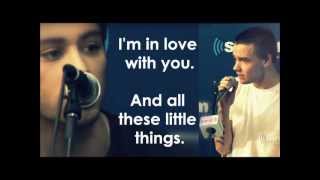 One Direction Little Things Acoustic Pictures amp Lyrics [upl. by Orsay]