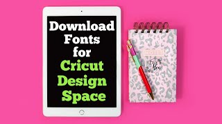 How to Download Fonts on iPhone  iPad for Cricut Design Space App EASY  Cricut for Beginners [upl. by Noman559]