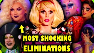 MOST SHOCKING Eliminations That Forever Changed DragRaces Fandom [upl. by Suivatal591]