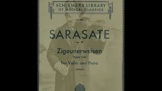 Pablo de Sarasate Zigeunerweisen Gypsy Airs Aires gitanos Op 20 violín piano accompaniment [upl. by Aimehs]