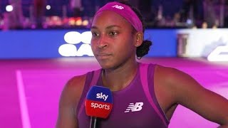 Coco Gauff makes Jessica Pegula wish after beating rival in WTA finals masterclass [upl. by Backler926]