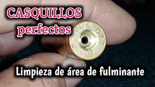 LIMPIEZA DE CASQUILLOS si o no área de fulminante bulleye does cleaning brass prime pockets matter [upl. by Abate]