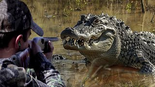 Hunting the African Nile crocodile with snipers Part4 [upl. by Rolyt145]