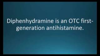 How to pronounce diphenhydramine Benadryl Memorizing Pharmacology Flashcard [upl. by Joeann]