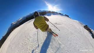 Combloux skiing 5 février 2024 💙💙 [upl. by Klapp]