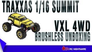 Traxxas 116 Summit VXL 4WD Brushless Unboxing [upl. by Nemlaz]