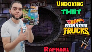 Raphael TMNT Unboxing Hot Wheels Monster Truck 🐢🔱 [upl. by Croom]