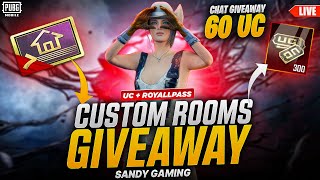 CUSTOM ROOM ONLY CHICKEN DINNER WILL BE GET 325 UC GIVEAWAY [upl. by Ennahgem366]