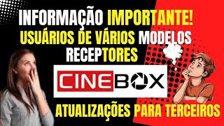 RECEPTORES CINEBOX FANTASIA COM ATUALIZAÇÕES DE VÁRIOS MODELOS PARA TERCEIROS EM 2024 [upl. by Prisilla]