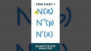 Understanding Nz Vs NInversep Vs Nz in Normal Distribution  FRM Part 1 [upl. by Otcefrep]