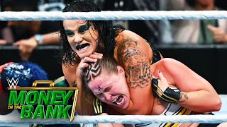 Shayna Baszler attacks Ronda Rousey Money in the Bank 2023 highlights [upl. by Allsun602]