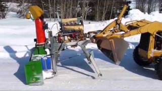 Deutz then Cummins powered JD Snow Blower from Hell 2009 [upl. by Mansur657]