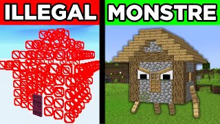 47 BASES ILLEGALES sur Minecraft [upl. by Malamud]