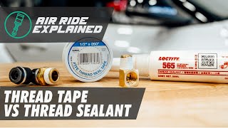 How to Seal Fittings Using Thread Tape and Thread Sealant [upl. by Aicxela]