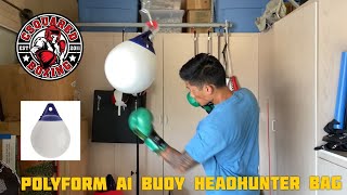 How To Make An Aqua Headhunter Punching Bag POLYFORM A1 BUOY PERFECT FOR HEAD MOVEMENT AND PUNCHING [upl. by Dibru430]