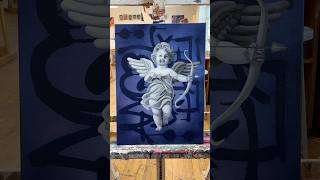 Oil painting on canvas link in bio for prints spraypainting trending painting artist oilpaint [upl. by Etteniuqna724]