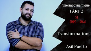 Thermodynamique S1 SMPC Darija 2  Transformations [upl. by Alletniuq]