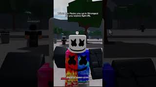 When Bro packs you So you fight him IRL In the Strongest Battlegrounds☠️ roblox shorts trending [upl. by Walston950]