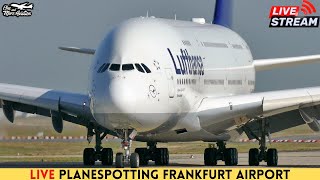 🔴Live Frankfurt Airport Planespotting 🛫 I Testflug LH9919 A380 DAIMN  take off amp landing 🛬 [upl. by Terina700]