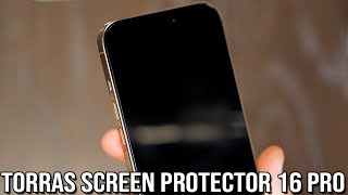 Torras Screen Protector iPhone 16 ProPro Max [upl. by Aonehc]