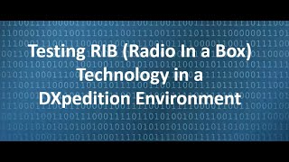 MicroHAMS Digital Conference  RigInBox for DXpeditions [upl. by Reizarf623]