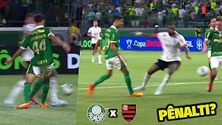 FOI PÊNALTI NO GERSON Palmeiras x Flamengo [upl. by Esemaj]