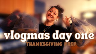 Vlogmas Day One  Thanksgiving Eve  Walmart Sweatpants Haul [upl. by Piotr]