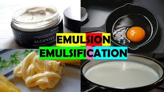 What is Emulsion  Example of Emulsion  Emulsification  Emulsifying Agent  very easy  Chemistry [upl. by Colville]