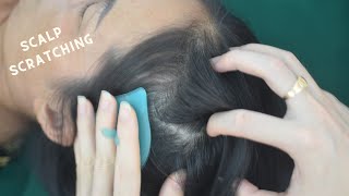 ASMR Nape Scratch Scalp Massage Relaxing Hair Sounds For Headache Relief  No Talking [upl. by Aihsrop331]